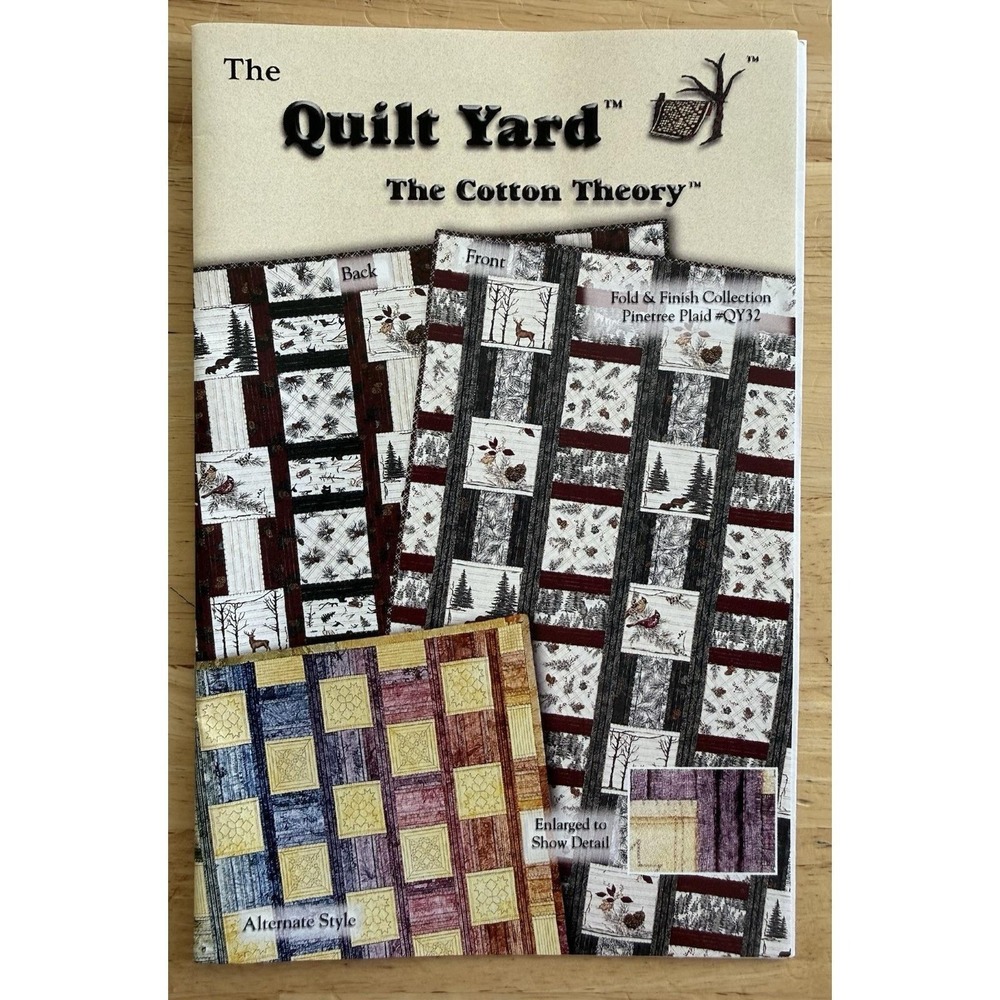 The‎ Quilt Yard Cotton Theory Pine Tree Plaid Fold & Finish Collection Pattern